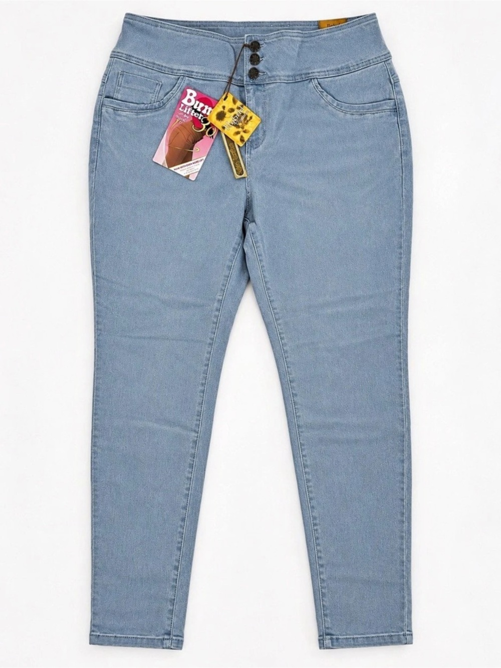 Hybrid & Company Skinny Jeans in Blue Waist 20 NWT